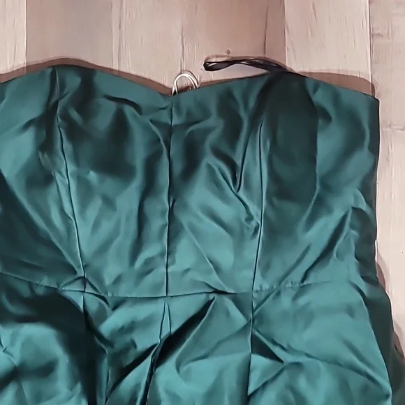 Alfred Sung Strapless Satin Dress w/ Pockets NWT Size 18 READ ENTIRE POST - Picture 4 of 5